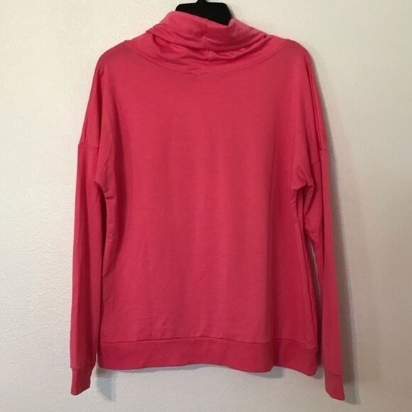 Simply Southern Pink Cowl Neck Sweatshirt - Picture 2 of 7